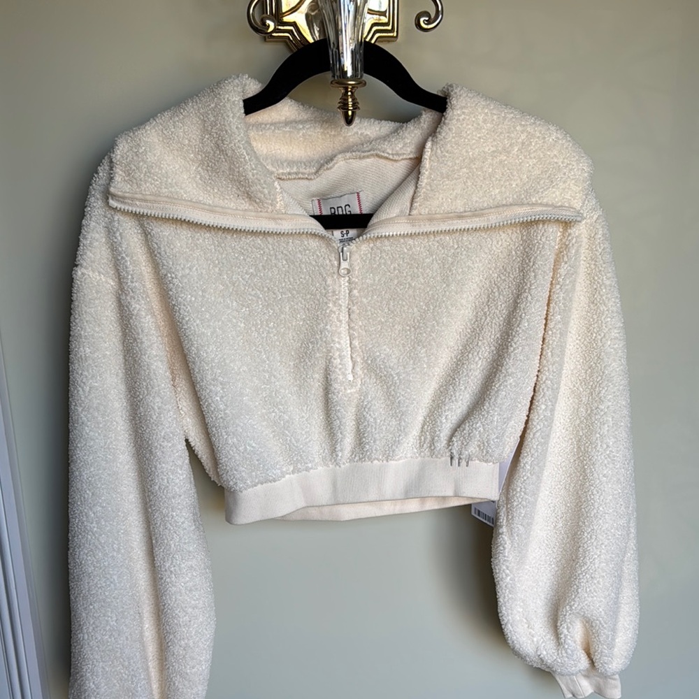 Urban Outfitters Cropped Sherpa